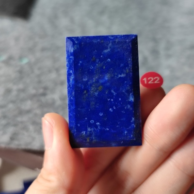 天然青金石无事牌吊坠平安无事牌有白有金单面牌一物一图项链锁骨