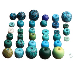 2.5mm大孔道散珠老型配珠桶珠隔珠隔片垫片菱镁矿仿绿松石配件