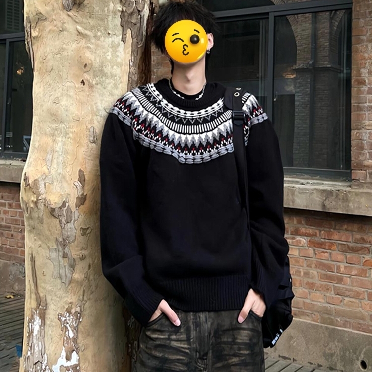 cleanfit费尔岛圆领毛衣男款