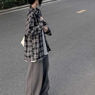 小众格子衬衫男款少年感穿搭