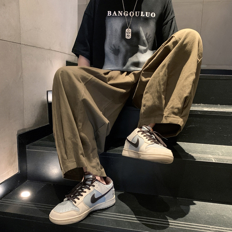 索敦夏季棕色日系cityboy裤子