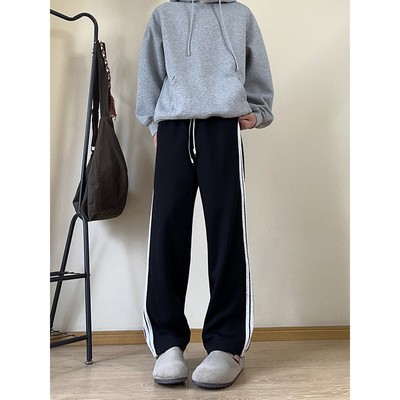 学生直筒裤子男款秋冬