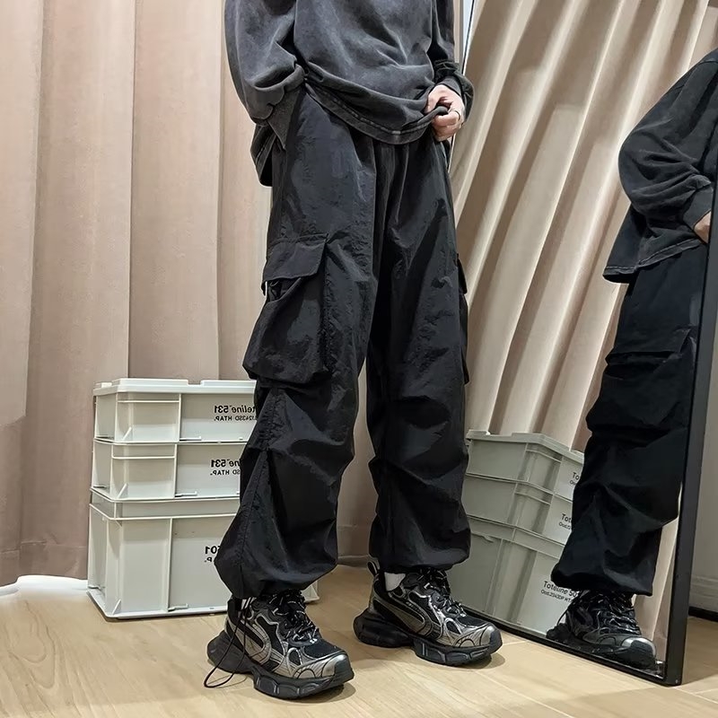 工装速干九分裤子男秋季