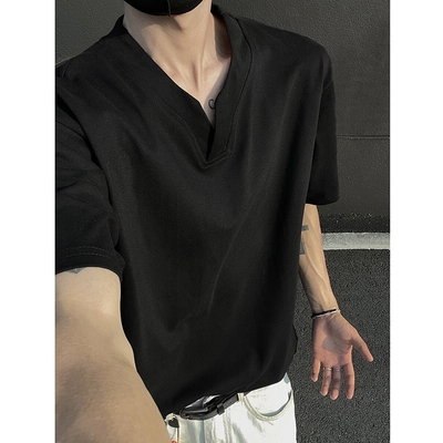 黑色重磅索罗娜t恤男款夏季