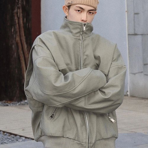 阿尔法ma1飞行员夹克男短款