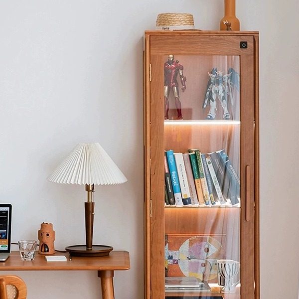 樱桃木手办展示柜酒柜储物柜北欧小户型客厅餐厅书房莫尔展示柜,住宅家具,家用陈列柜,淘宝优惠券,粉丝福利购,淘宝优惠卷