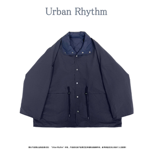 UrbanRhythm 冬季高定95白鹅绒两面穿工装风轻薄宽松时尚女装外套