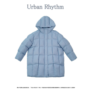连帽保暖90白鸭羽绒服冬季 Urban rhythm泡芙云朵羽绒服女中长款