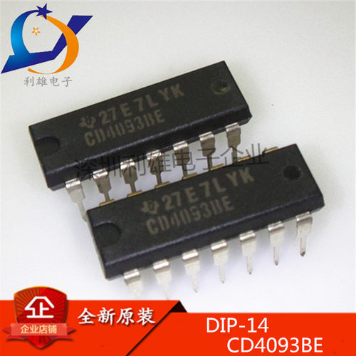CD4093BE 直插 DIP-14 与非触发器 逻辑 栅极和逆变器 全新原装