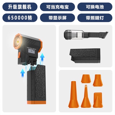 65万暴力风扇带显示屏可换电池