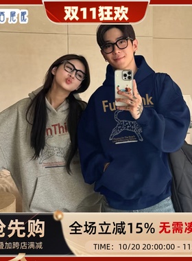 日本offcat不一样的早秋情侣装卫衣2025新款秋冬季美式小众潮牌高