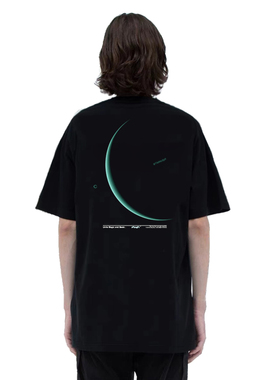 UMBNESS原创高级感印花短袖T恤男夏季大码国潮圆领情侣装重磅体恤