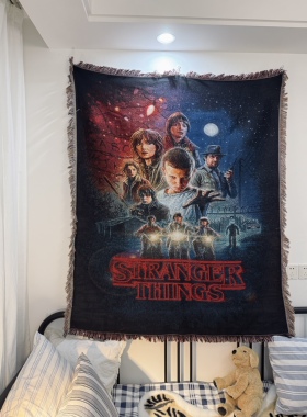 悬疑科幻美剧系列 复古 怪奇物语  stranger things 挂毯地毯