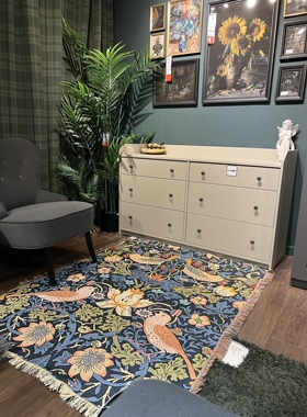 大英博物馆威廉·莫里斯草莓小偷Strawberry Thief 床毯沙发毯