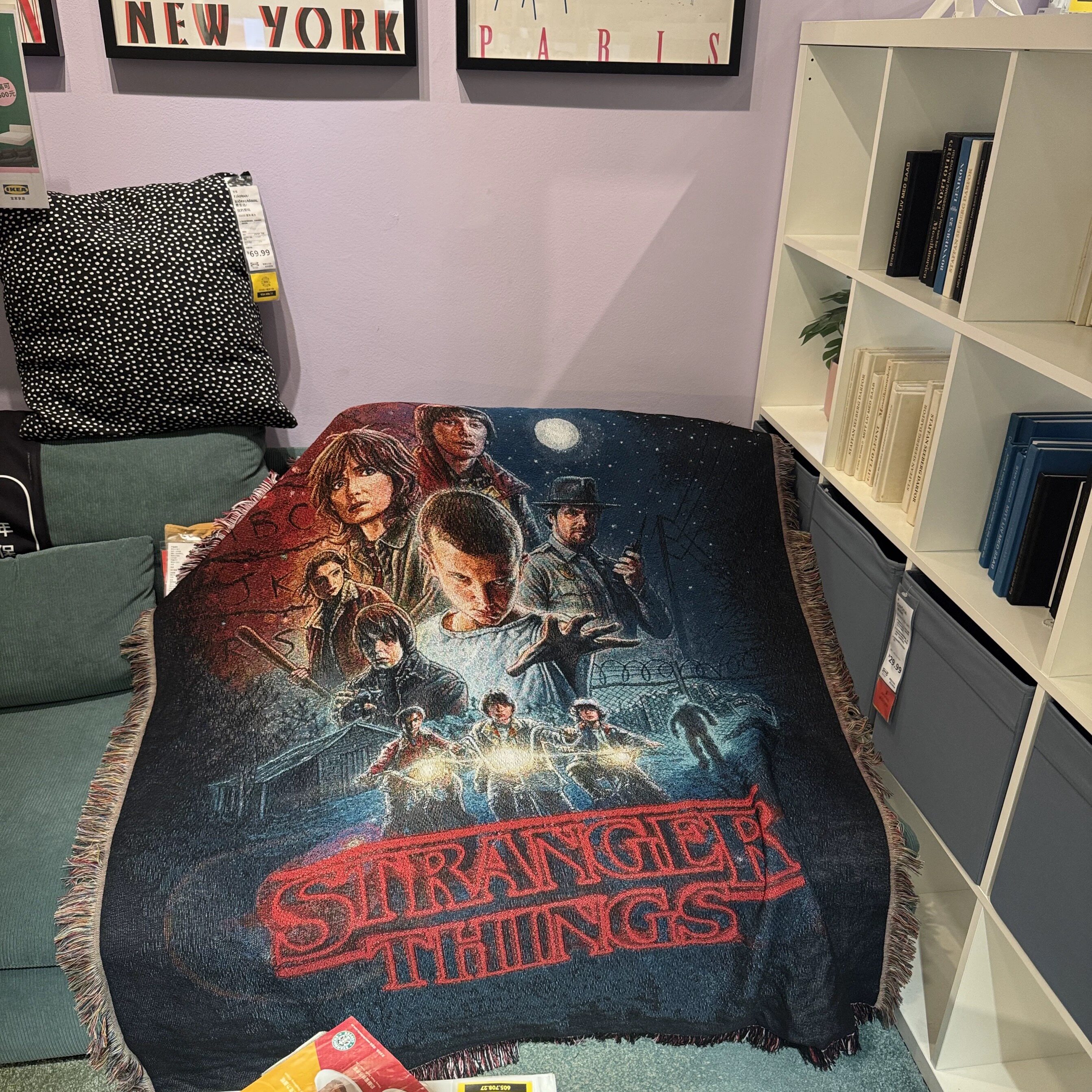美剧系列 怪奇物语  stranger things沙发毯挂毯地毯
