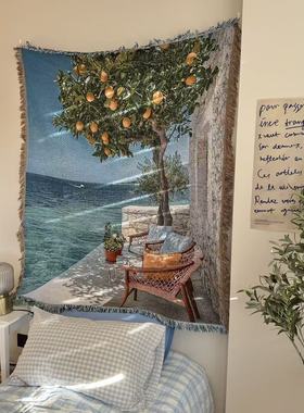 地中海意大利阿马尔菲小镇 Amalfi Coast 柠檬树风景挂毯