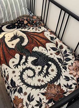 复古波西米亚 恋与深空周边秦彻 红龙床毯 盖毯
