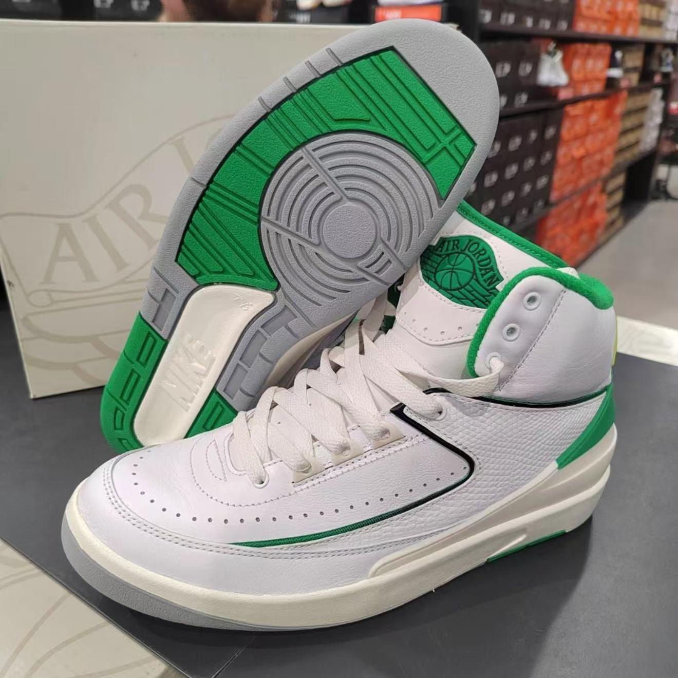 先锋运动 Air Jordan 2 AJ2 白绿 复古休闲运动篮球鞋 DR8884-103