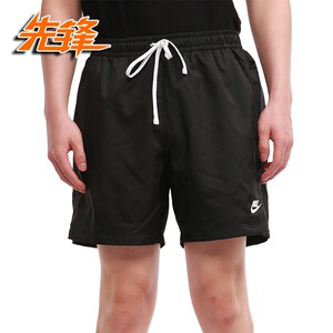 耐克Nike男子运动休闲速干刺绣小LOGO梭织美式五分短裤AR2383-010