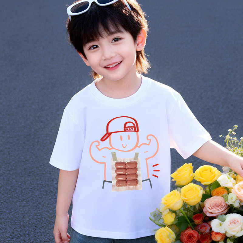 不一样的亲子装t恤短袖纯棉夏装父子装父子同款夏季上衣服大码潮