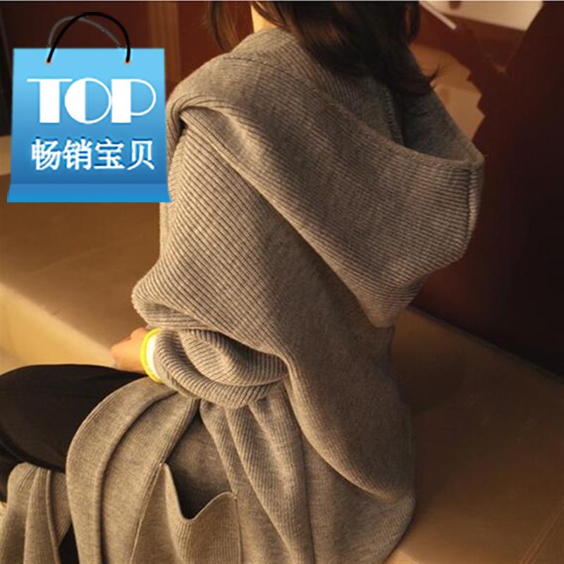 纯色开衫外套女长袖2018秋冬新款韩版潮中长款宽松百搭上在类目 女装/女士精品, 毛衣中 - 来自Buy2taobao.com提供专业的淘宝代购服务