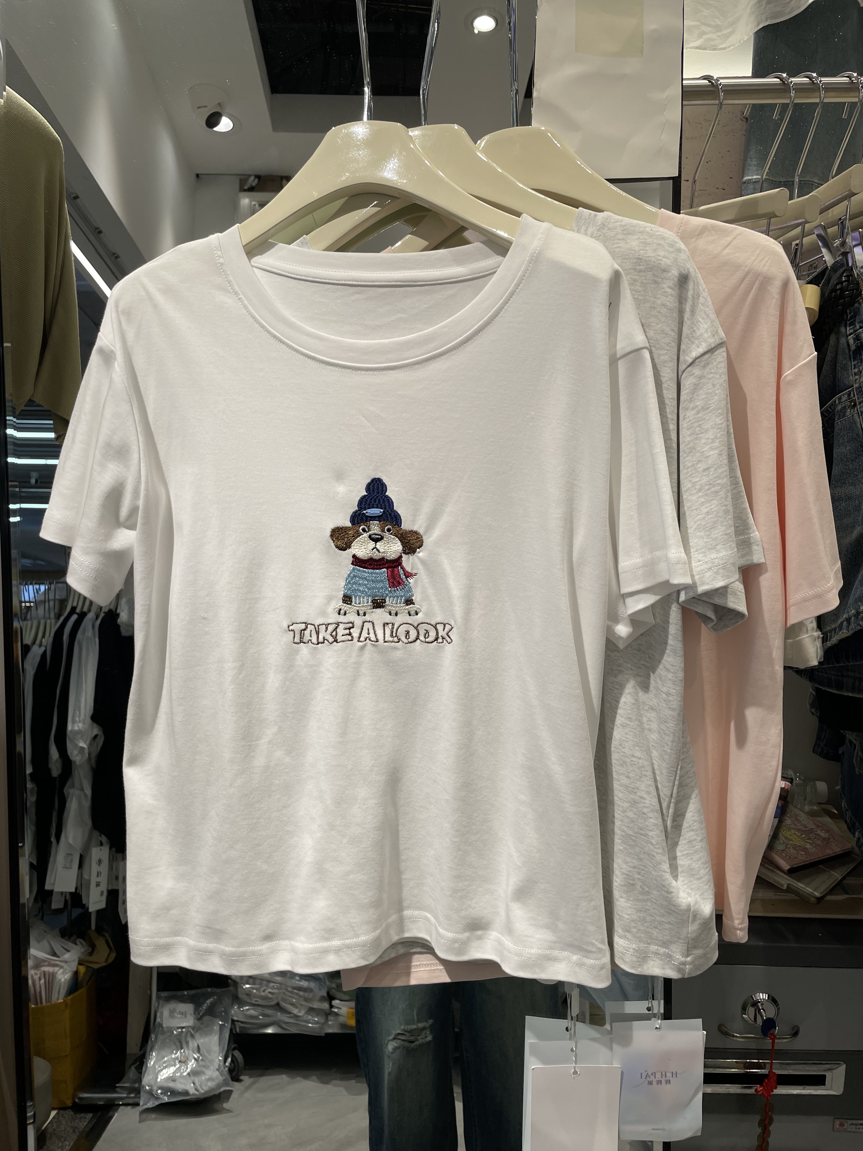 辉辉派2636夏季新洋气百搭圆领短袖大板T恤女宽松显瘦打底衫上衣T