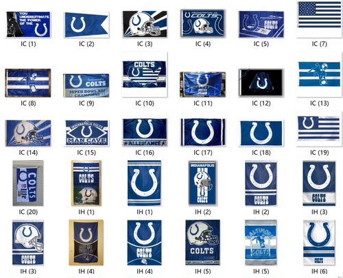 外贸货源小马队旗帜NFL Indianapolis Colts Flag亚马逊WISH EBAY