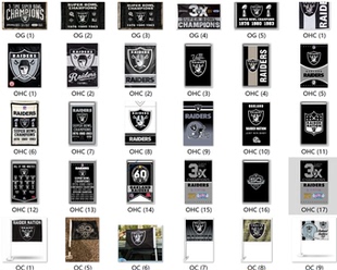 外贸货源旗帜NFL Oakland Raiders super bowl champions Flag