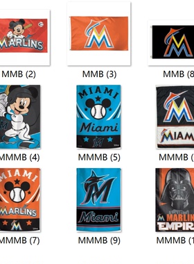外贸货源邁阿密馬林魚旗MLB Miami Marlins Flag亚马逊WISH EBAY