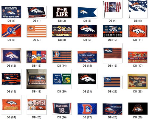 外贸货源丹佛野马旗帜NFL Denver Broncos Flag亚马逊WISH EBAY