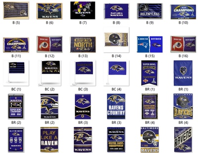外贸货源巴尔的摩乌鸦NFL Baltimore Ravens Flag亚马逊WISH EBAY