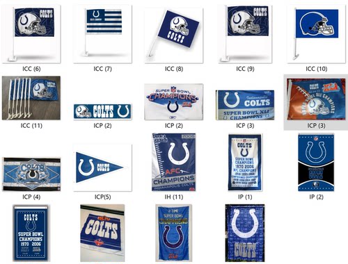 外贸货源小马队旗帜NFL Indianapolis Colts Flag亚马逊WISH EBAY
