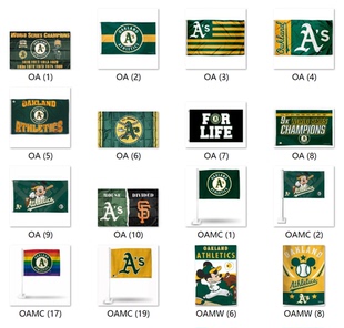 外贸货奥克兰运动家MLB Oakland Athletics Flag亚马逊WISH EBAY