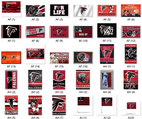 外贸货源亚特兰大猎鹰NFL Atlanta Falcons Flag亚马逊WISH EBAY
