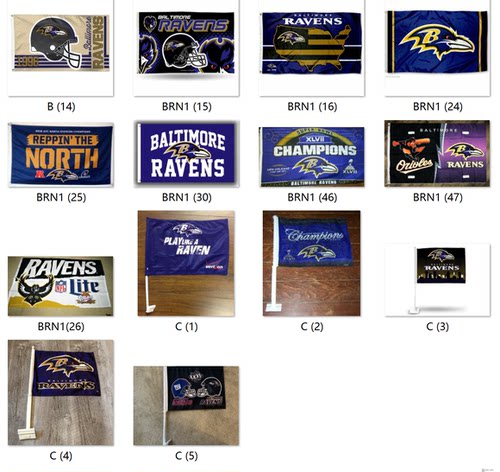 外贸货源巴尔的摩乌鸦NFL Baltimore Ravens Flag亚马逊WISH EBAY
