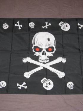 外贸边境的海盗旗SKULL BORDER PIRATE FLAG亚马逊WISH EBAY热卖