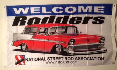 外贸户外旗帜NSRA NATIONAL STREET ROD ASSOCIATION FLAG亚马逊