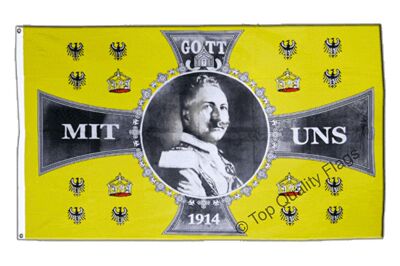Germany Wilhelm II 1914 Gott mit uns FLAG亚马逊WISH EBAY热卖