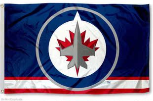 外贸货源温尼伯喷射机队旗帜车旗系列Winnipeg Jets Car Flag