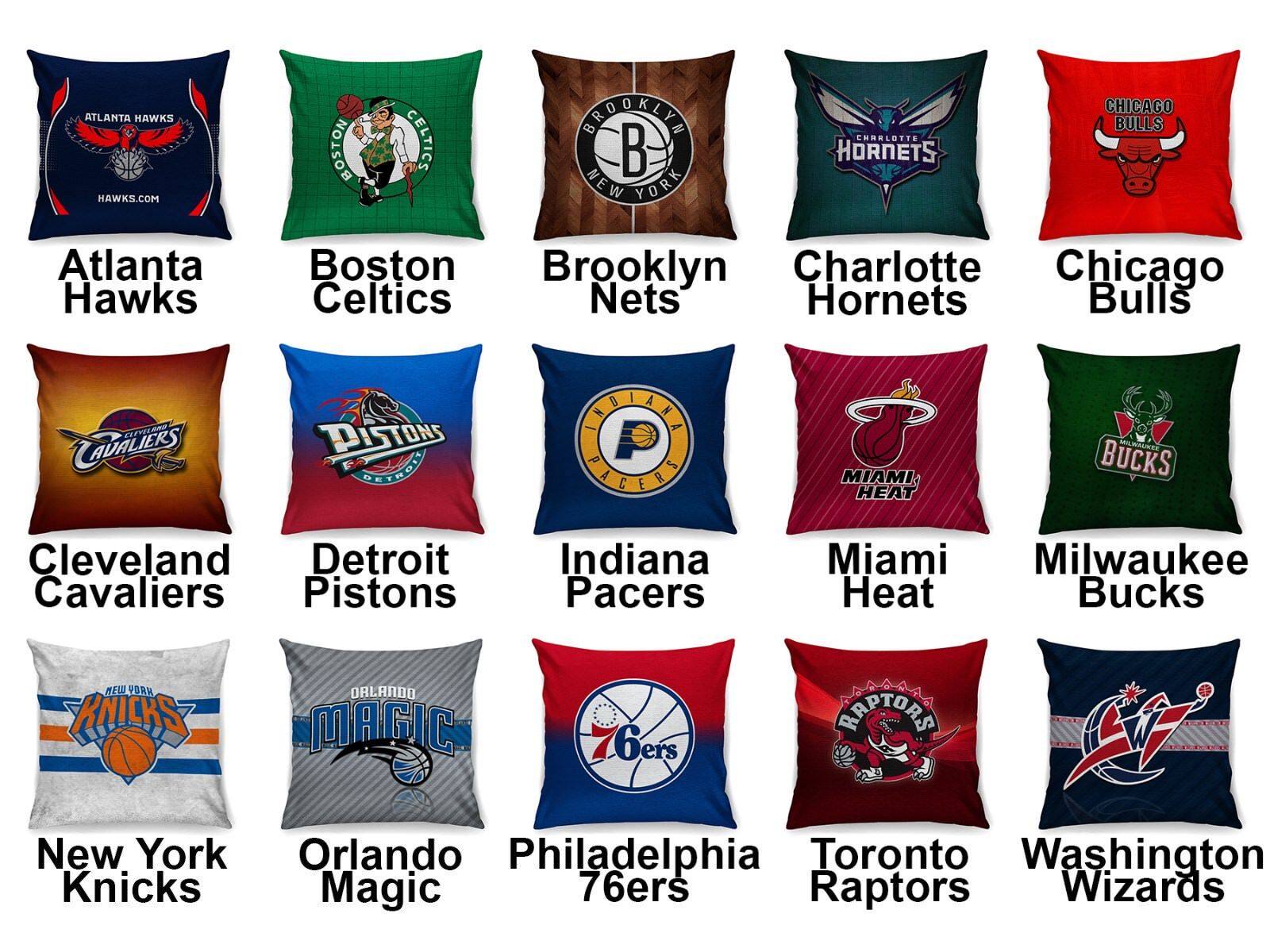 Basketball Eastern Team Variety Logo Pillow Case Cover|ruв категории движение/йога/фитнес/фанаты товаров, баскетбол, баскетбол болельщики товаров - от Buy2taobao.com для оказания профессиональной услуги покупки агента Taobao
