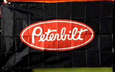 PETERBILT TRUCKS TRUCKING FLAG BANNER 亚马逊WISH EBAY热卖