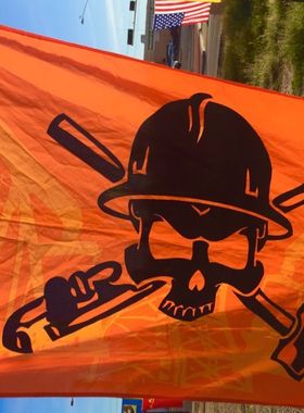 石油工人粗Oil Worker Roughneck Standard Flag亚马逊WISH EBAY