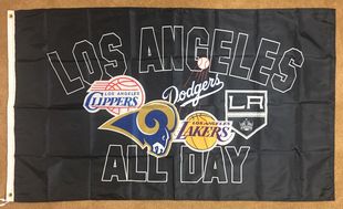 Kings Car 外贸货源冰球洛杉矶国王队旗帜车旗系列NHL Flag