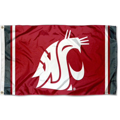 Washington State Cougars Jersey Stripes Flag亚马逊WISH EBAY