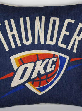 外贸球队雷霆队球迷抱枕Oklahoma City Thunde pillowcase