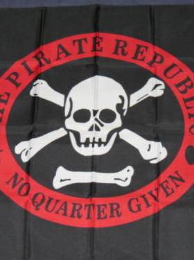 外贸货海盗共和国国旗PIRATE REPUBLIC FLAG亚马逊WISH EBAY热卖