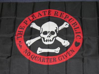 外贸货海盗共和国国旗PIRATE REPUBLIC FLAG亚马逊WISH EBAY热卖