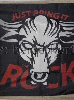 外贸旗帜The Rock Brama Bull WWF World Wrestling Federation