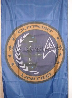 外贸旗帜Outpost United Federation Planets Klingon Star Flag
