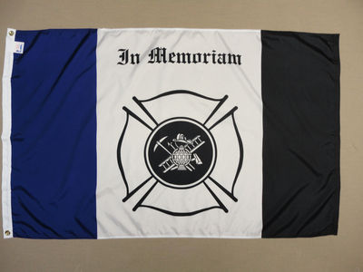 Fireman Fire Department Mourning Purple Black Maltese Cross